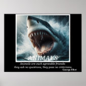 Tiere: Blick des Raubtiers Poster (Vorne)