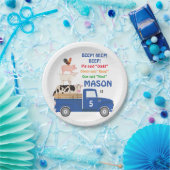 Tiere Blue Truck Birthday Paper Plate Pappteller (Party)