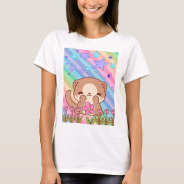 Tiere, Blume, farbig T-Shirt