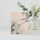Tiere, Blume und Vögel - Ren Yi Postkarte (Stehend Vorderseite)