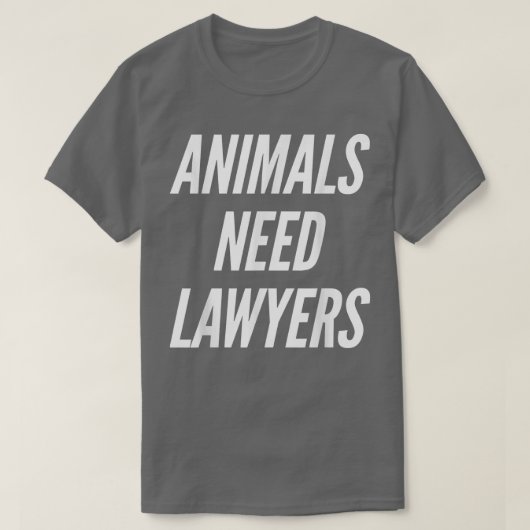 Tiere brauchen Anwälte Funny Vegan No Megetaria T-Shirt (Design vorne)