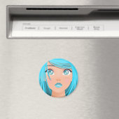 TIERE CARTOON GIRL MAGNET (In Situ (Geschirrspüler))