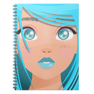 TIERE CARTOON GIRL NOTIZBLOCK