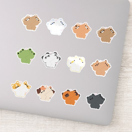 Tiere Couple Aufkleber (Detail)