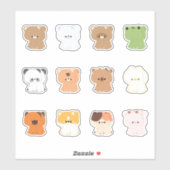 Tiere Couple Aufkleber (Blatt)