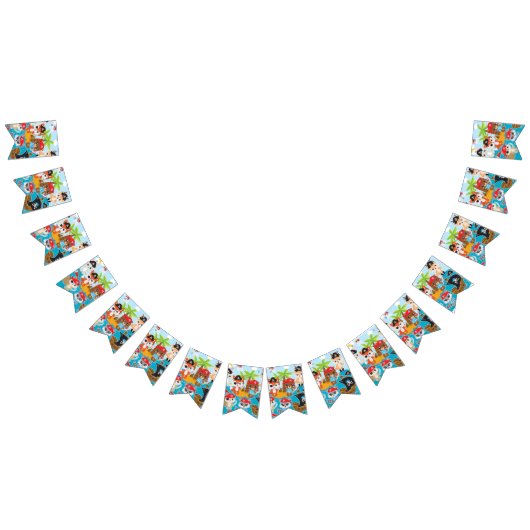 TIERE CREW Party Piratenjagdflaggen Wimpelkette (Alle)