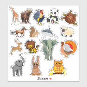 Tiere Decal Sticker Set