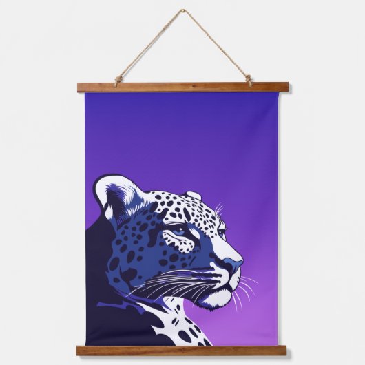 Tiere der 80er Jahre Wandteppich Mit Holzrahmen (Vorderseite 2)