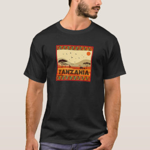 Tiere der afrikanischen Savanne Landschaft Tansani T-Shirt