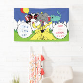 Tiere der Geburtstagspartei personalisieren Banner (Insitu)