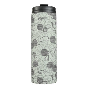 Tiere der Safari 1 Thermosbecher