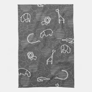 Tiere der Safari 5 Handtuch