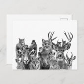 Tiere der Sonoran-Wüste im Südwesten Postkarte (Vorne/Hinten)