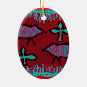 Tiere der Südwestwüste Keramikornament