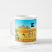 Tiere der Welt, Ägypten: Krokodil & Kamel Kaffeetasse (Vorderseite Links)