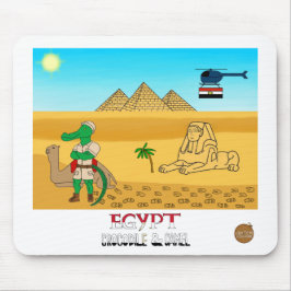 Tiere der Welt, Ägypten: Krokodil & Kamel Mousepad