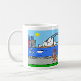 Tiere der Welt, Australien: Känguru & Koala Kaffeetasse