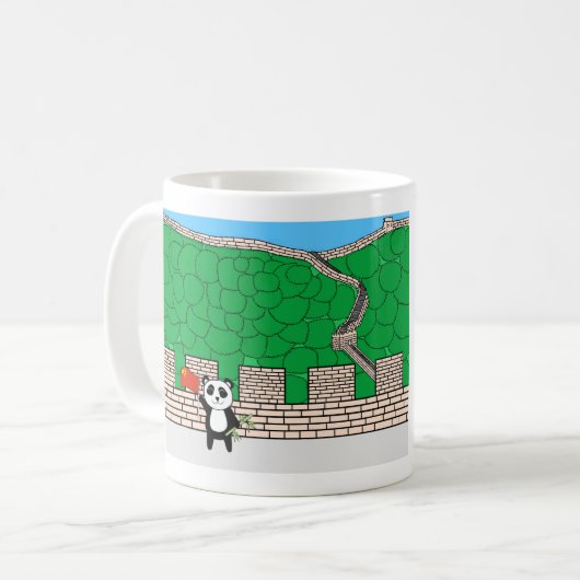 Tiere der Welt, China: Panda Kaffeetasse (Vorderseite Links)