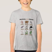 Tiere der Welt - Funny Alternative Animal Na Tri-Blend Shirt (Vorderseite)