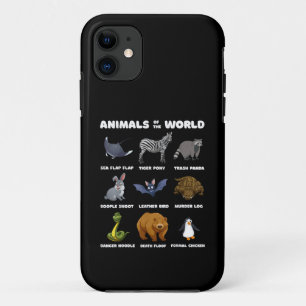 Tiere der Welt Geschenk Lustige seltene Tier-Meme Case-Mate iPhone Hülle