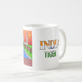 Tiere der Welt, Indien: Tiger Kaffeetasse (VorderseiteRechts)