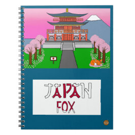 Tiere der Welt Japan Fuchs Notizbuch Notizblock