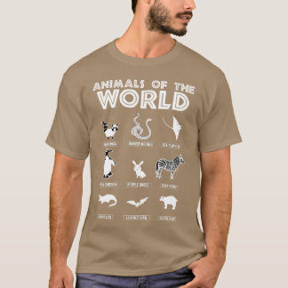 Tiere der Welt Lustige Tierfreunde T-Shirt