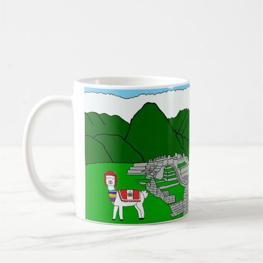 Tiere der Welt, Peru: Alpaca Kaffeetasse (Links)