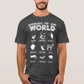 Tiere der Welt T-Shirt (Vorderseite)