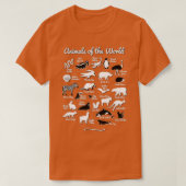 Tiere der Welt T-Shirt (Design vorne)