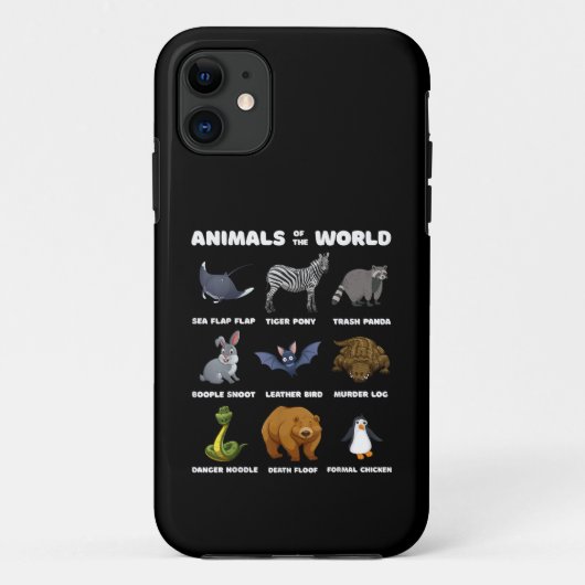 Tiere der Welt verschenken lustige seltene Tiere Case-Mate iPhone Hülle (Rückseite)