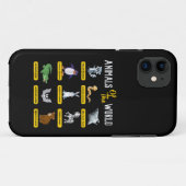 Tiere der Weltnamen Case-Mate iPhone Hülle (Rückseite (Horizontal))