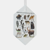 "Tiere des kanadischen Schilds." Ornament Aus Glas (Vorderseite Rechts)