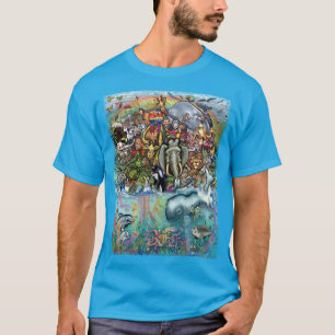 Tiere des Landes und des Meeres T-Shirt