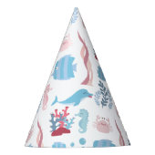 Tiere des Meers Partyhütchen (Vorderseite)