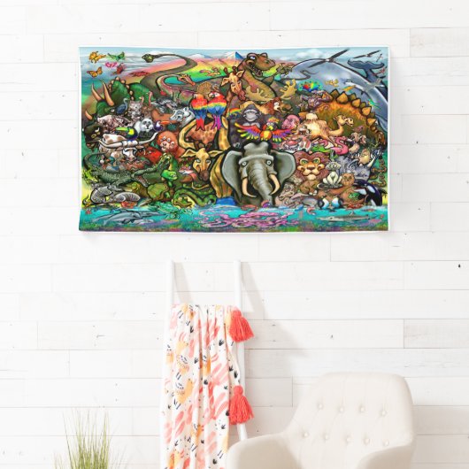 Tiere des Planeten Erde Banner (Insitu)