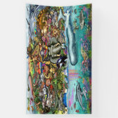 Tiere des Planeten Erde Banner (Vertikal)