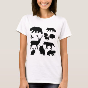 Tiere des Waldes, wild lebende Tiere T-Shirt