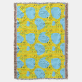 Tiere, die Babymusterhintergrund spielen Decke (Vorderseite Vertikal)