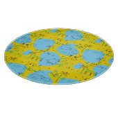 Tiere, die Babymusterhintergrund spielen Schneidebrett (Ecke)