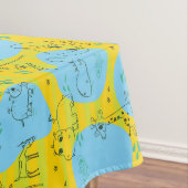 Tiere, die Babymusterhintergrund spielen Tischdecke (Beispiel)