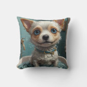 Tiere, die einen Bath Funny nehmen Kissen (Vorderseite)