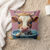 Tiere, die einen Bath Funny nehmen Kissen (Decke)