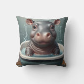 Tiere, die einen Bath Funny nehmen Kissen (Vorderseite)