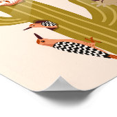 Tiere, die in Kakteen leben Poster (Ecke)