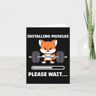 Tiere, die Muskel-Fitness-Bodybuilding für Karte