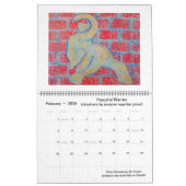 Tiere, die Yoga-Kalender ausführen Kalender (Feb 2026)