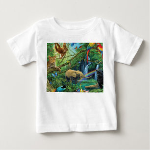 Tiere, die zusammen leben, werfen Kissen Baby T-shirt