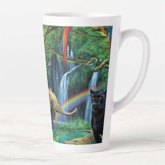 Tiere, die zusammen leben, werfen Kissen Milchtasse (Rechts)