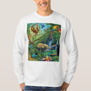 Tiere, die zusammen leben, werfen Kissen T-Shirt